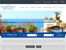 Tablet Screenshot of hotelpuntaquattroventi.it